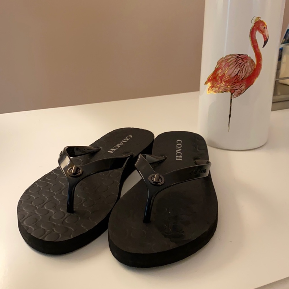 Coach flip flops
